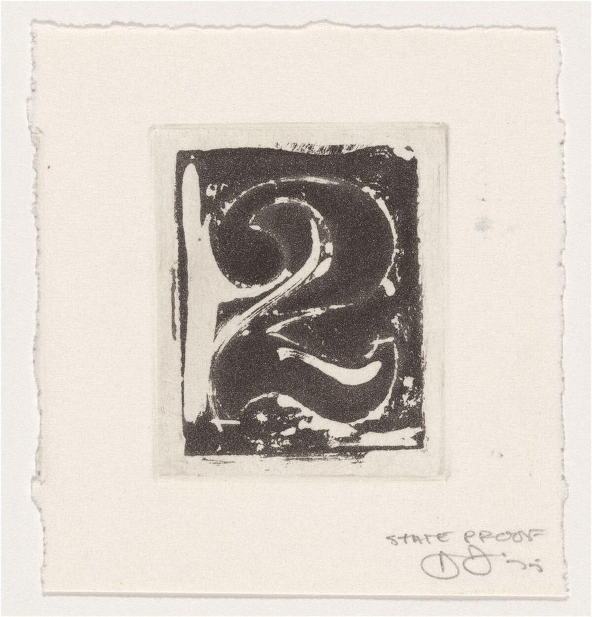Untitled (State Proofs and Proofs of Numbers) [state proof] by Jasper Johns