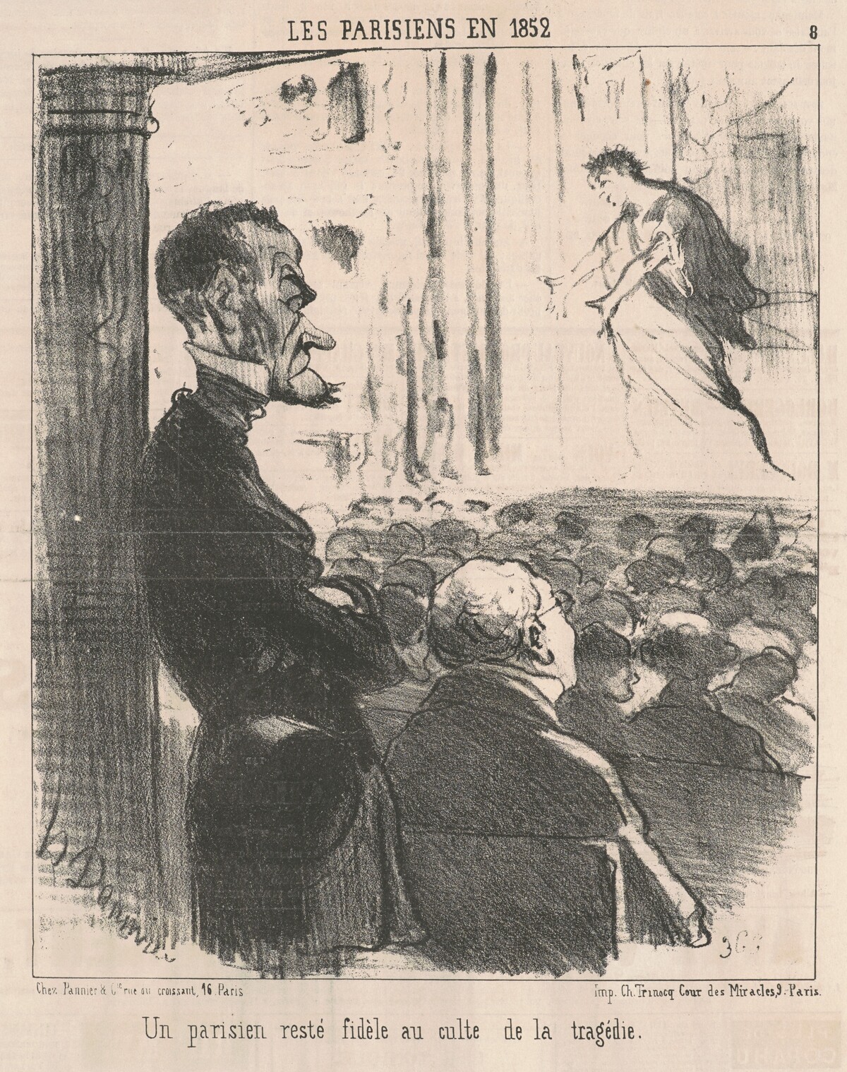 Un parisien resté fidèle ... by Honoré Daumier