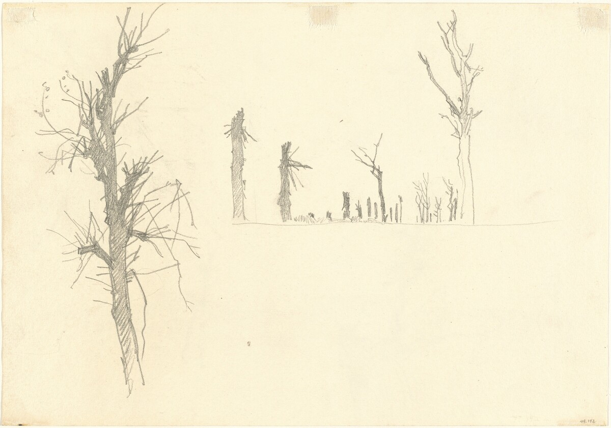 Devastated Trees [verso] by John Singer Sargent