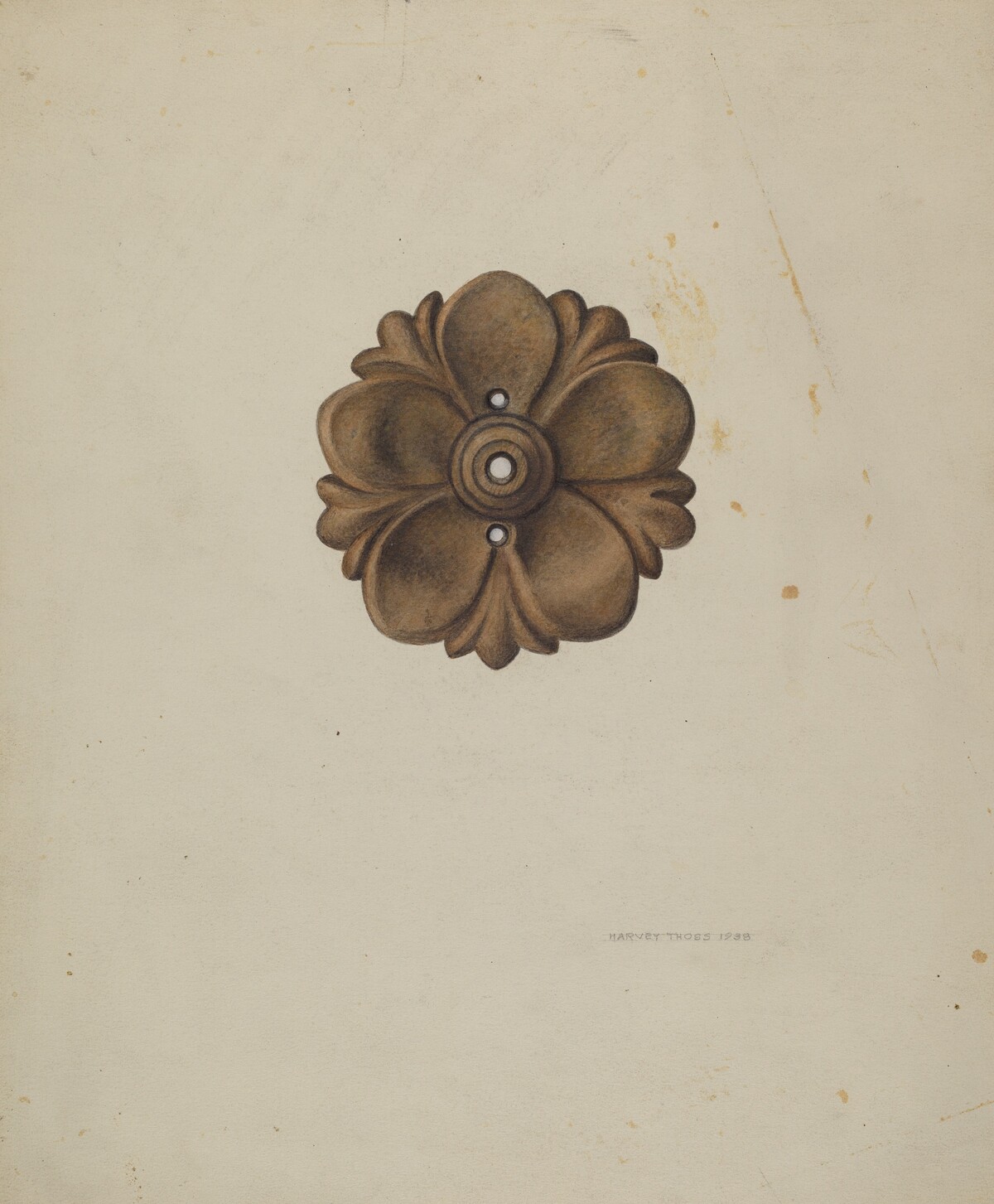 Ornamental Iron Rosette by Harvey Thoss