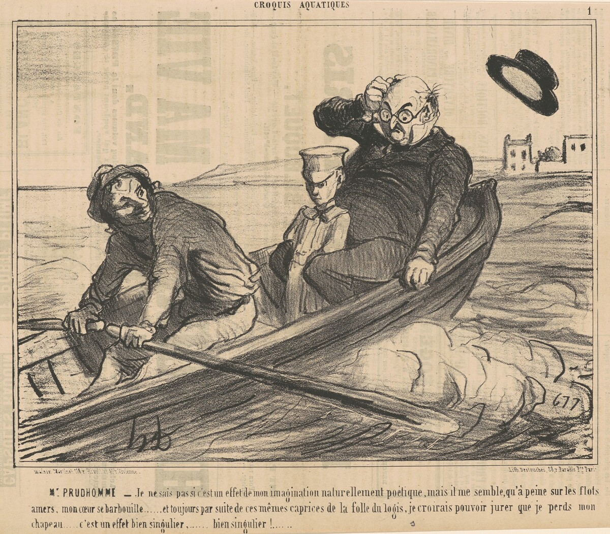 M. Prud'homme ... Je ne sais pas si ... by Honoré Daumier