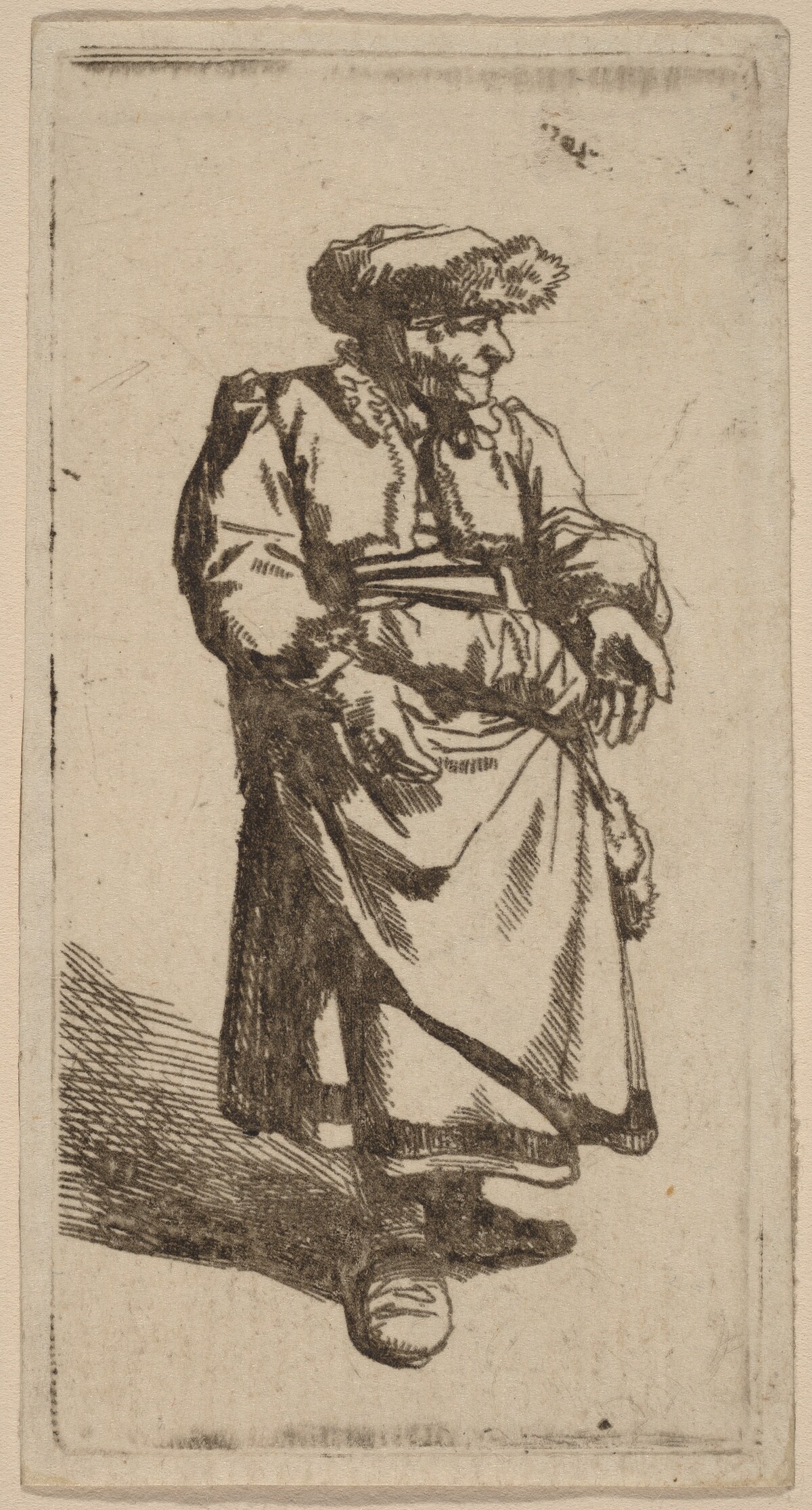 Old Woman Standing by Cornelis Bega