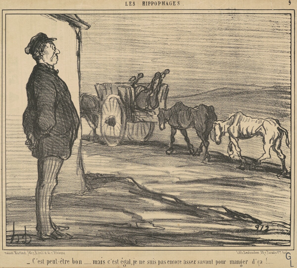 C'est peut-être bon ... by Honoré Daumier
