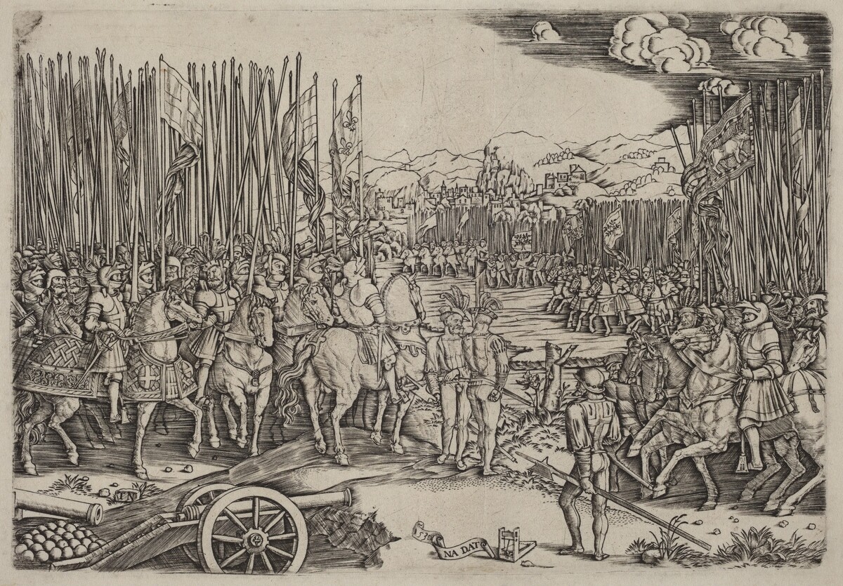 The Two Armies at the Battle of Ravenna by Master NA.DAT with the Mousetrap