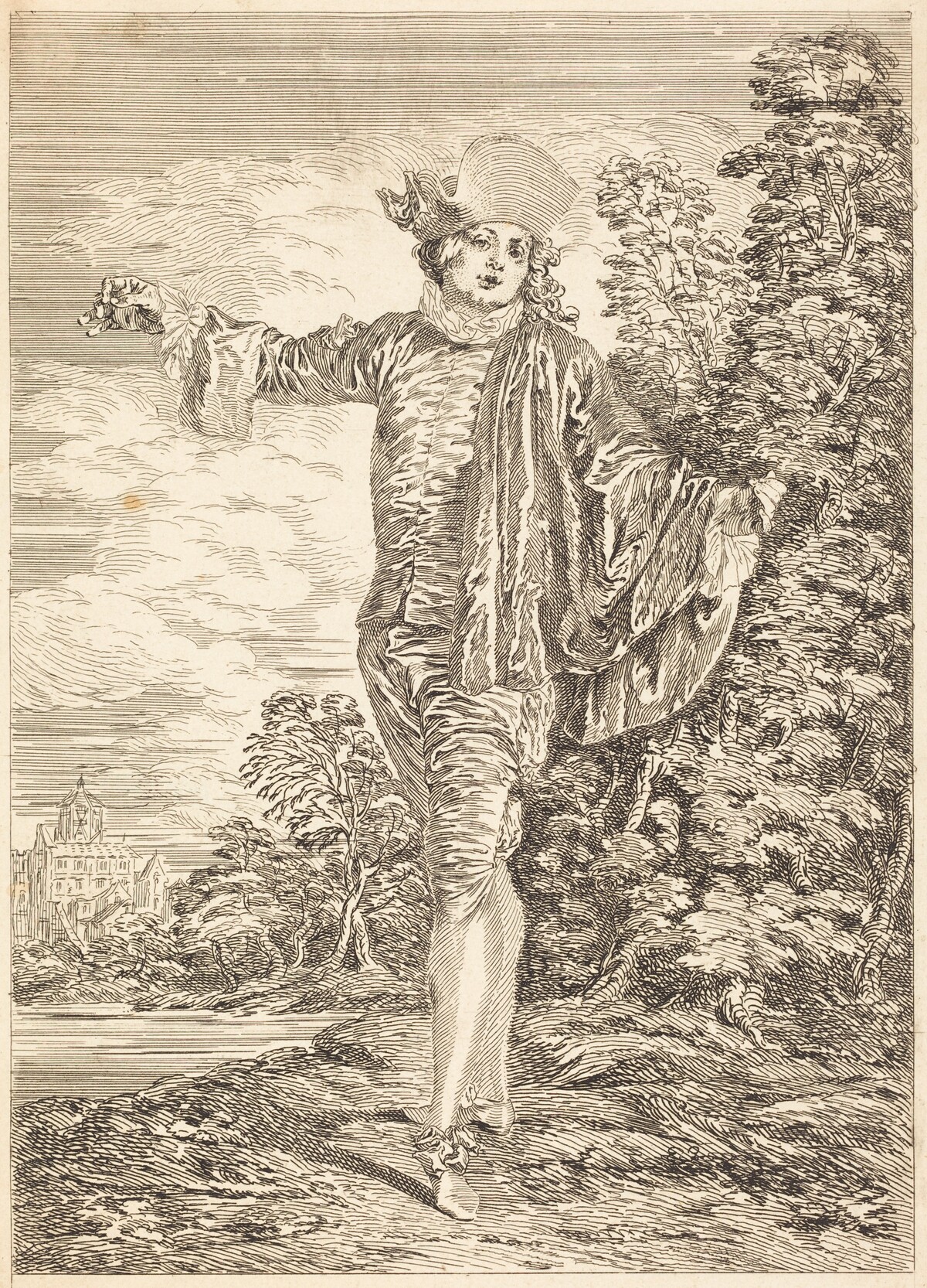 Indifferent (L'Indifférent) by after Antoine Watteau