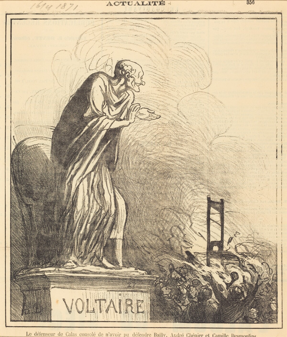 Le défenseur de Calas consolé... by Honoré Daumier