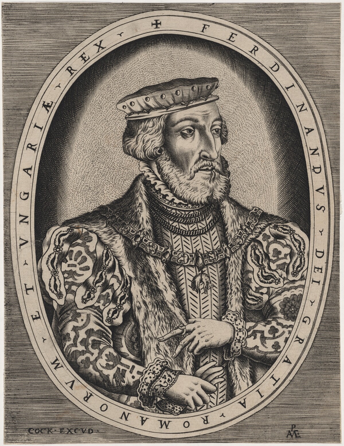 Ferdinand I, Roman Emperor by Hieronymus Cock (publisher)