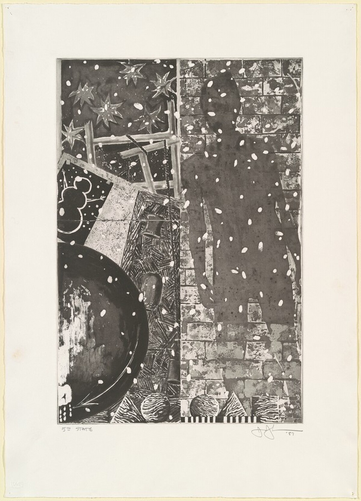 The Seasons (Winter) [state proof of 5th state] by Jasper Johns