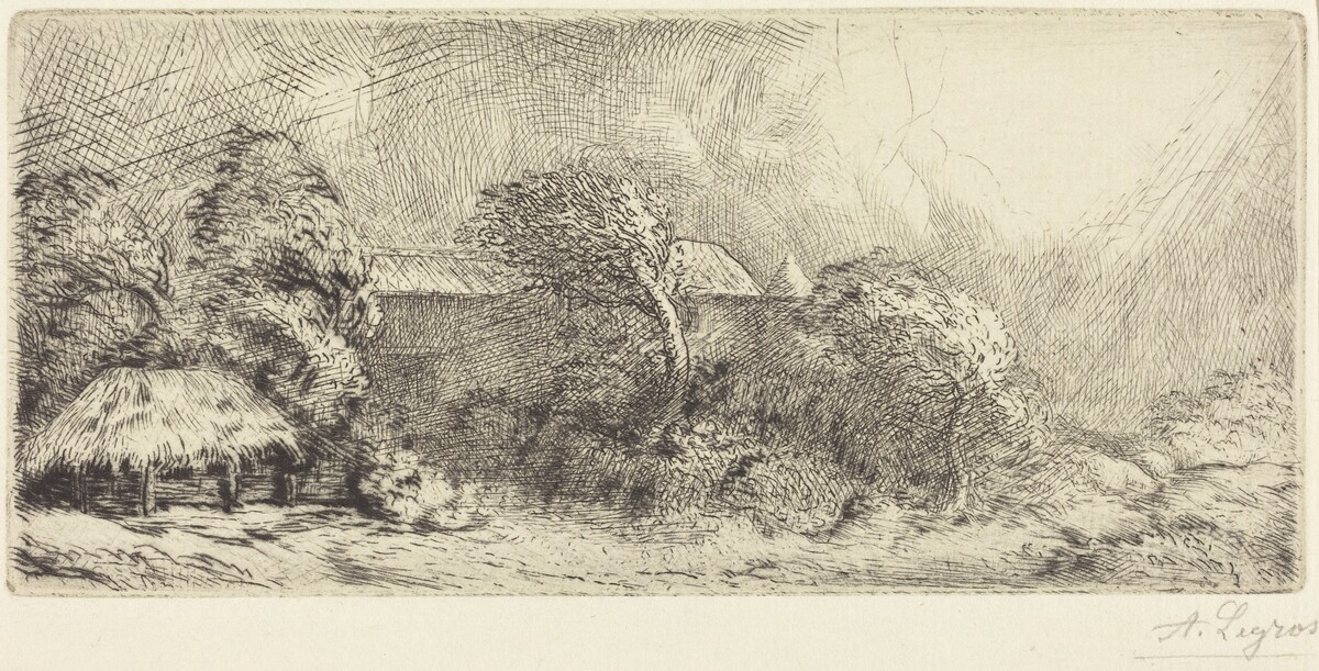 Chailli Seen in a Storm (Chailli: Effet d'orage) by Alphonse Legros