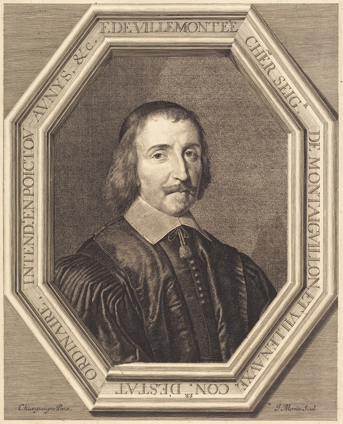 Francois de Villemontee by Jean Morin after Philippe de Champaigne