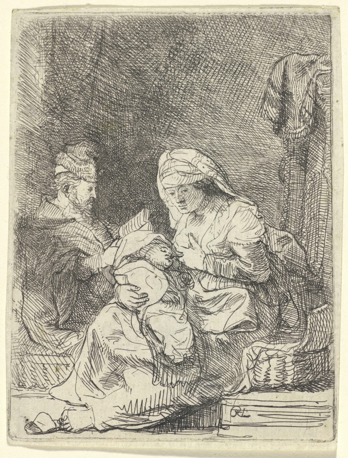 The Holy Family by Rembrandt van Rijn