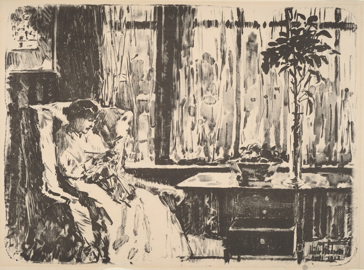The Broad Curtain by Childe Hassam