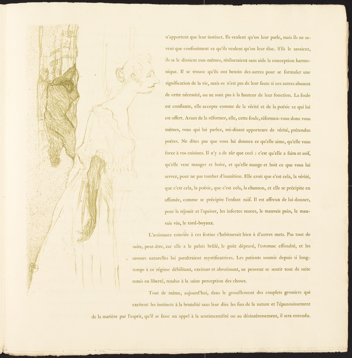 Yvette Guilbert by Henri de Toulouse-Lautrec