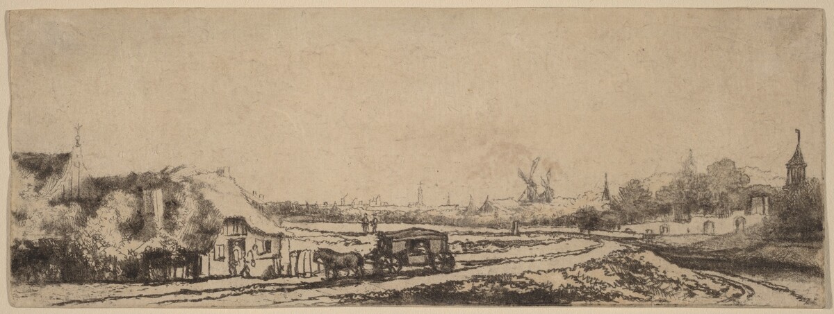 Landscape with a Coach by Philips Koninck