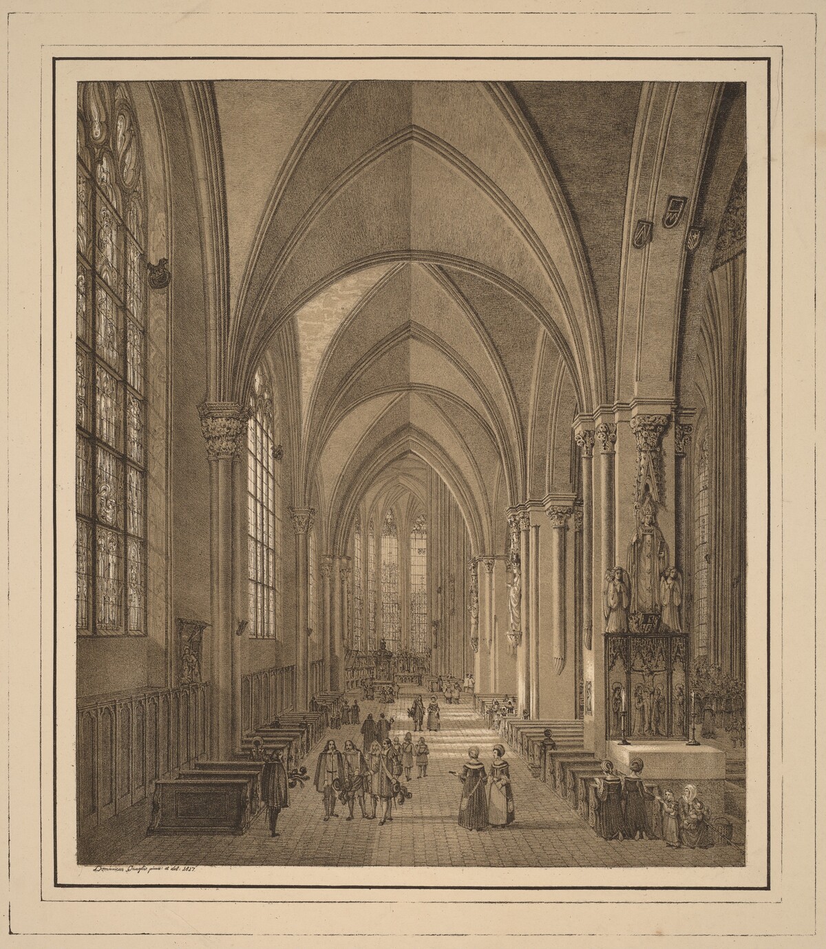 View of the Interior of the Church of St Sebald in Nuremberg by Domenico Quaglio