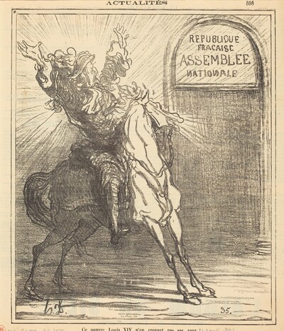Ce pauvre Louis XIV n'en croyant pas ses yeux