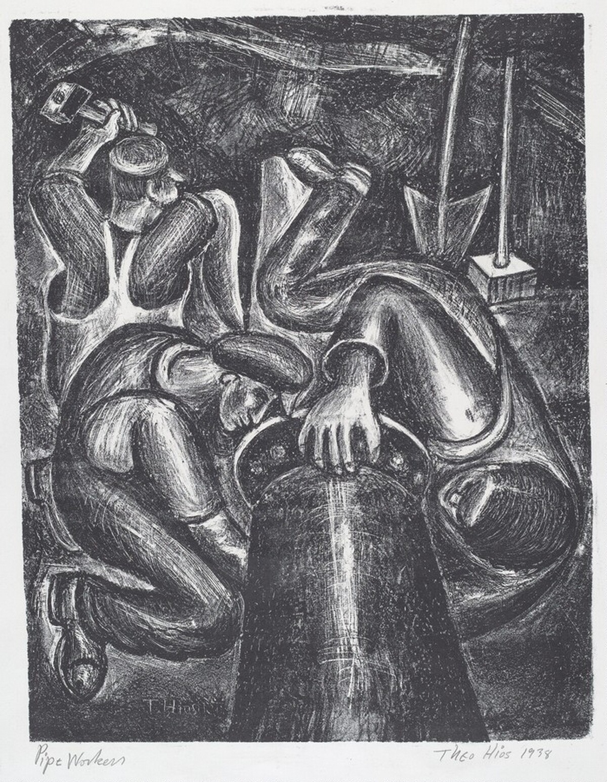 Pipe Workers by Theo Hios