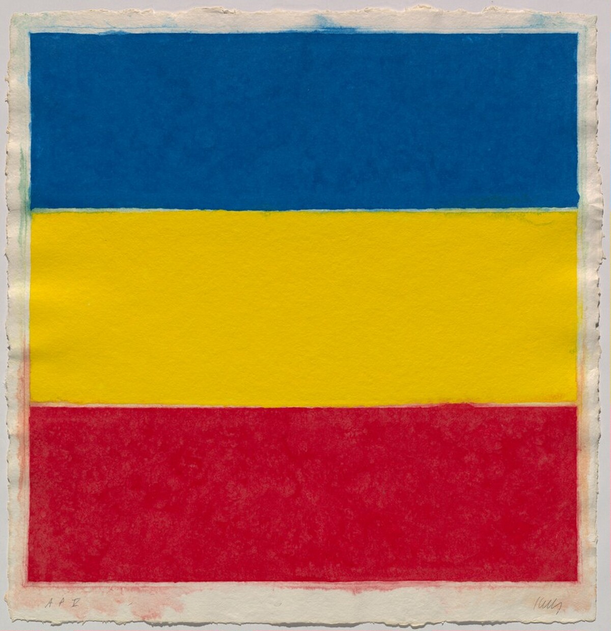 Colored Paper Image XVI (Blue/Yellow/Red) by Ellsworth Kelly