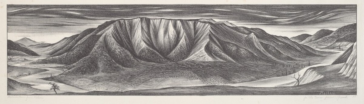 Redmountain From Nelsons by Frank Mechau