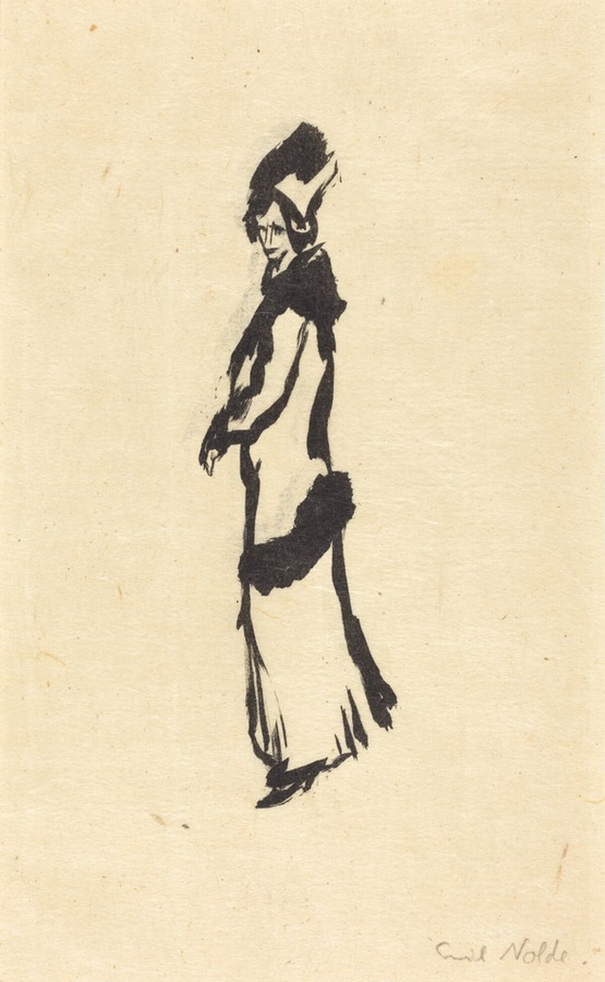 Standing Woman (Stehende Frau) by Emil Nolde