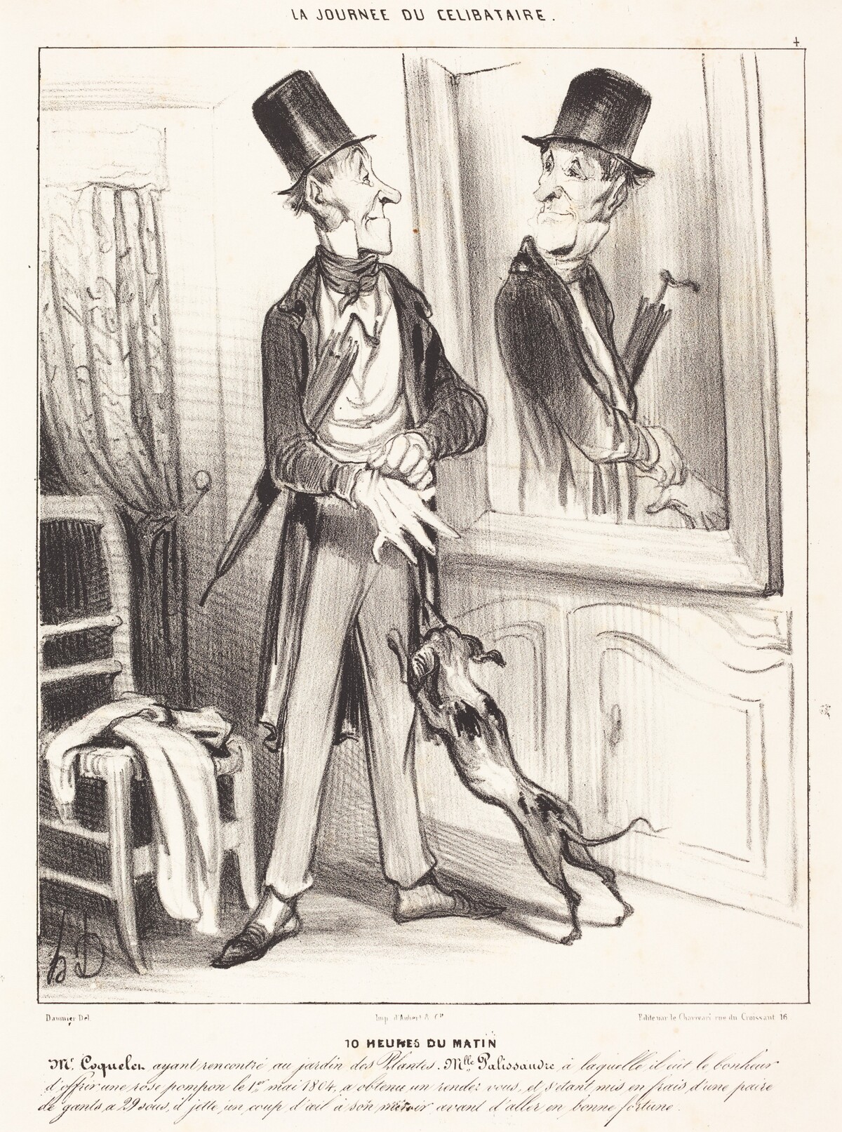 10 heures du matin by Honoré Daumier