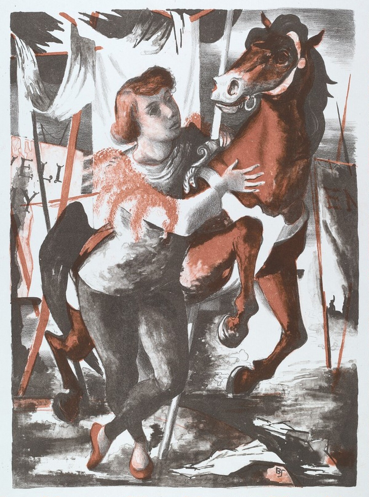 Broken Carousel by Benton Murdoch Spruance