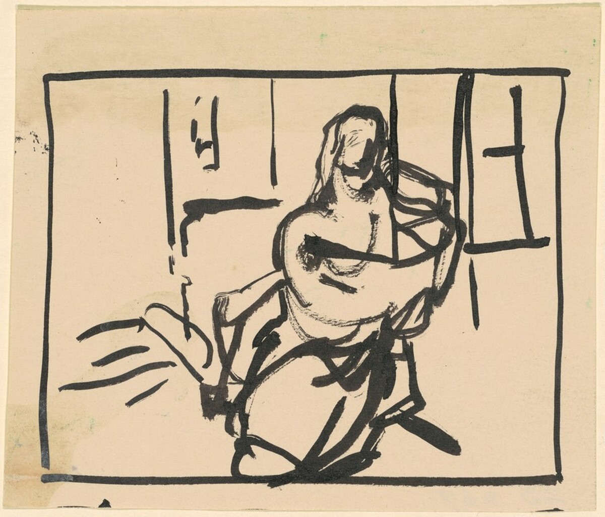 Seated Woman by Franz Kline