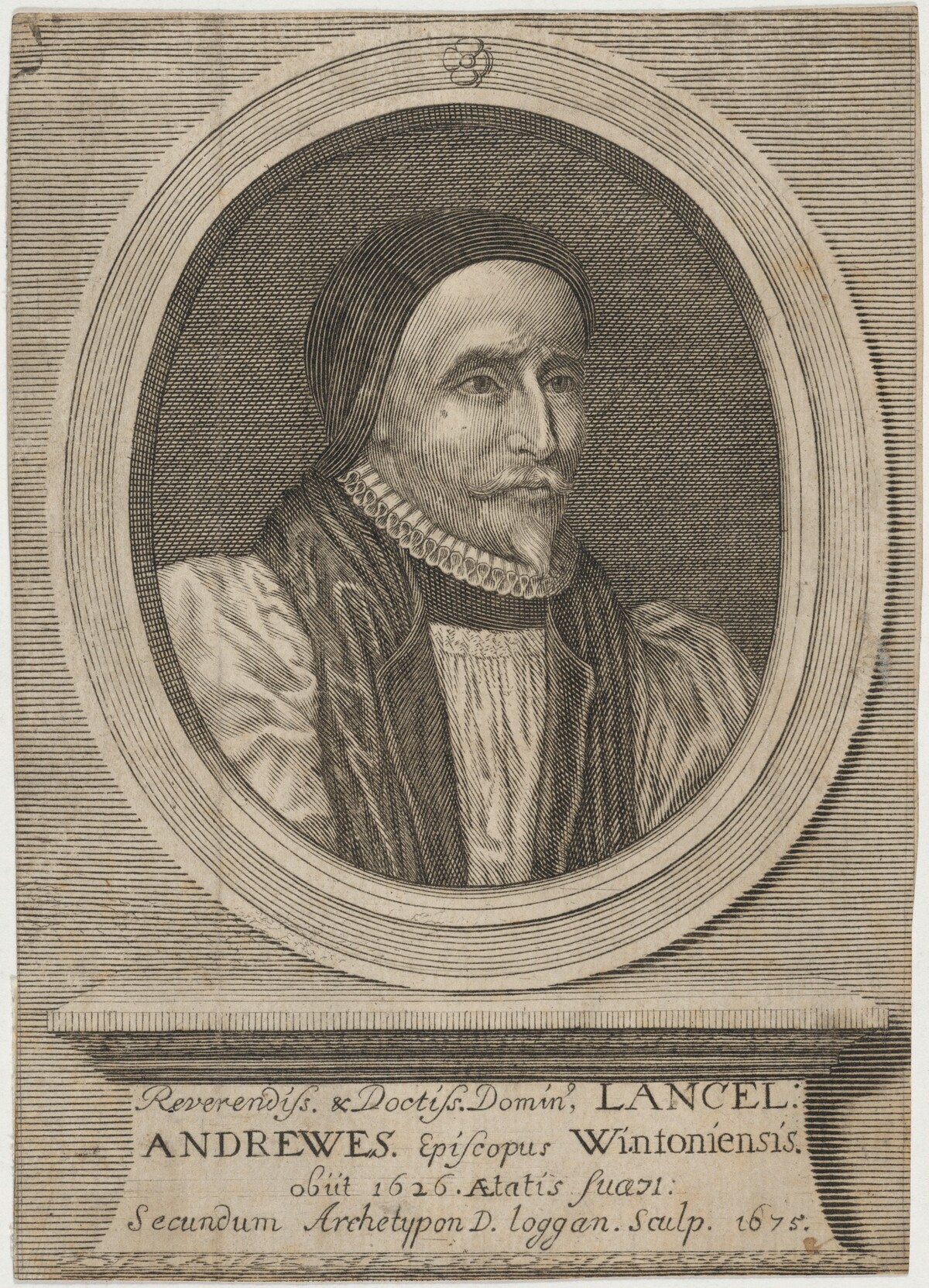 Lancelot Andrewes, Bishop of Winchester by David Loggan