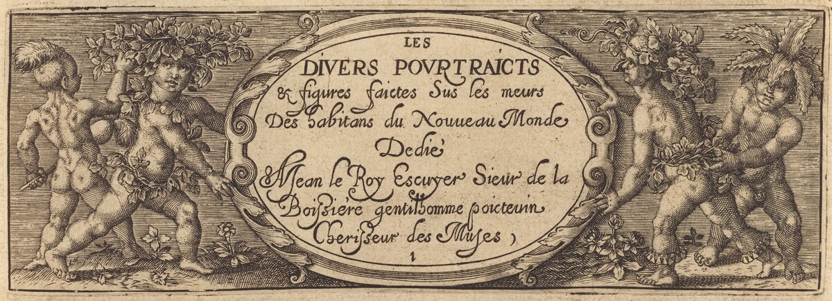 Les divers pourtraicts et figures I (Title Page) by Master AD