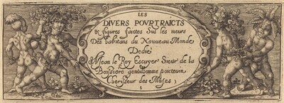 Les divers pourtraicts et figures I (Title Page)