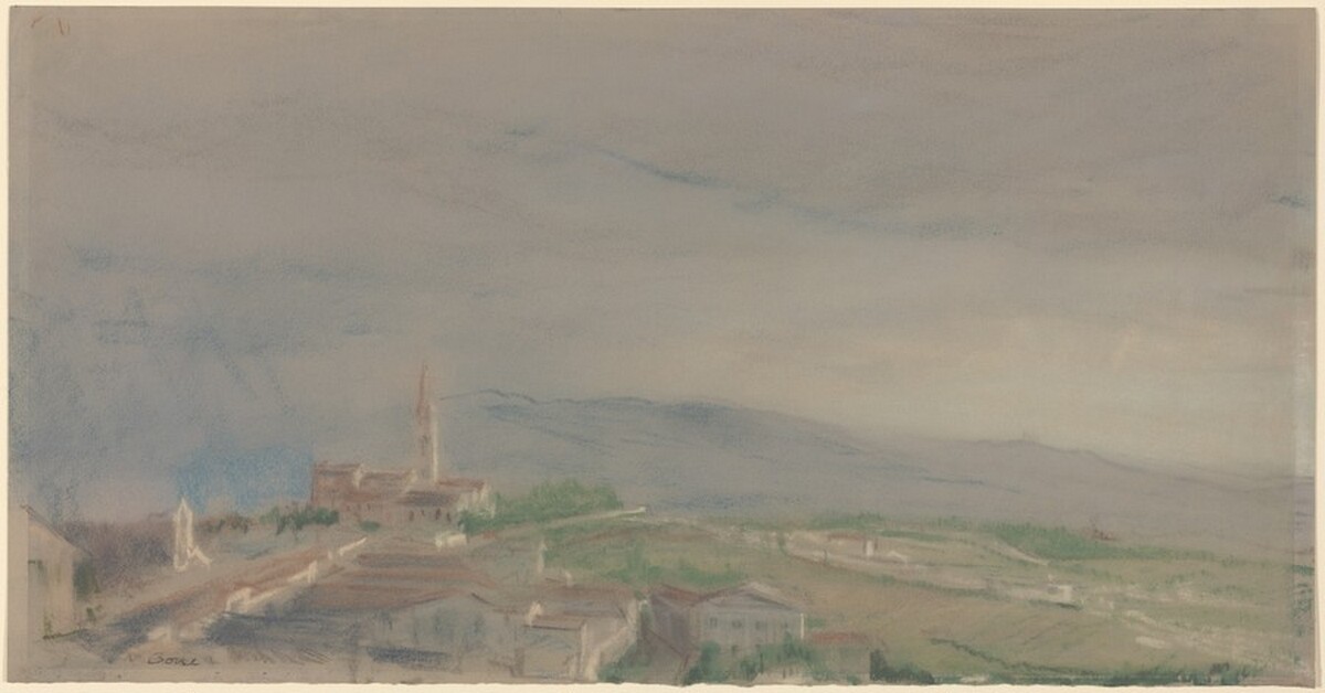Storm Clearing Perugia by Sir Muirhead Bone