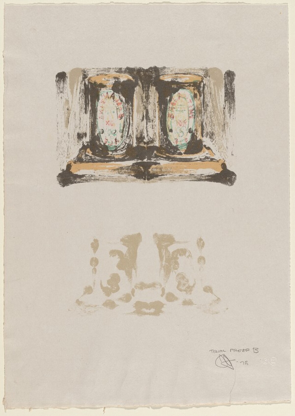 Ale Cans [trial proof B] by Jasper Johns