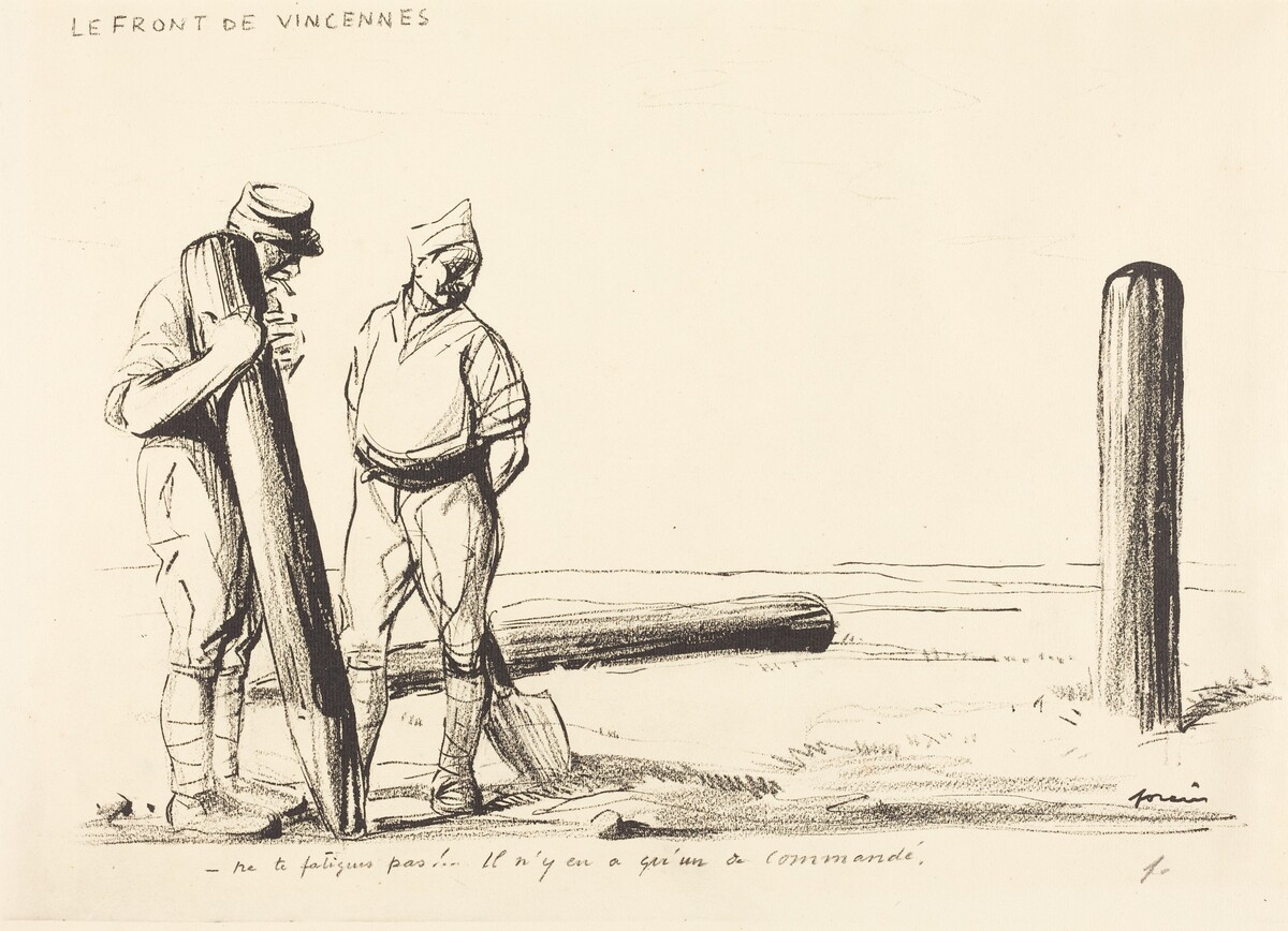 Le Front de Vincennes by Jean-Louis Forain