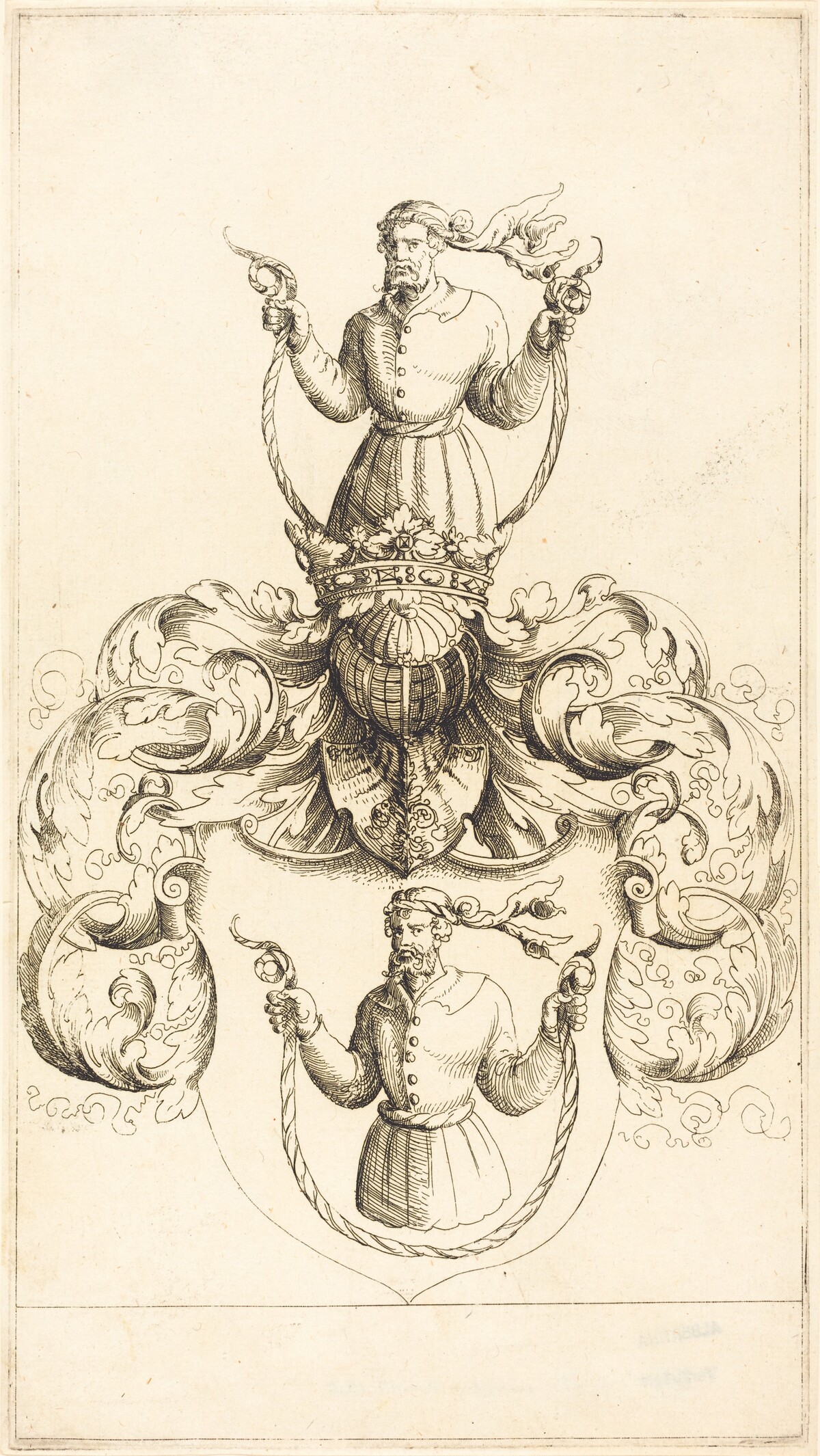 Coat of Arms of Unknown Man by Augustin Hirschvogel