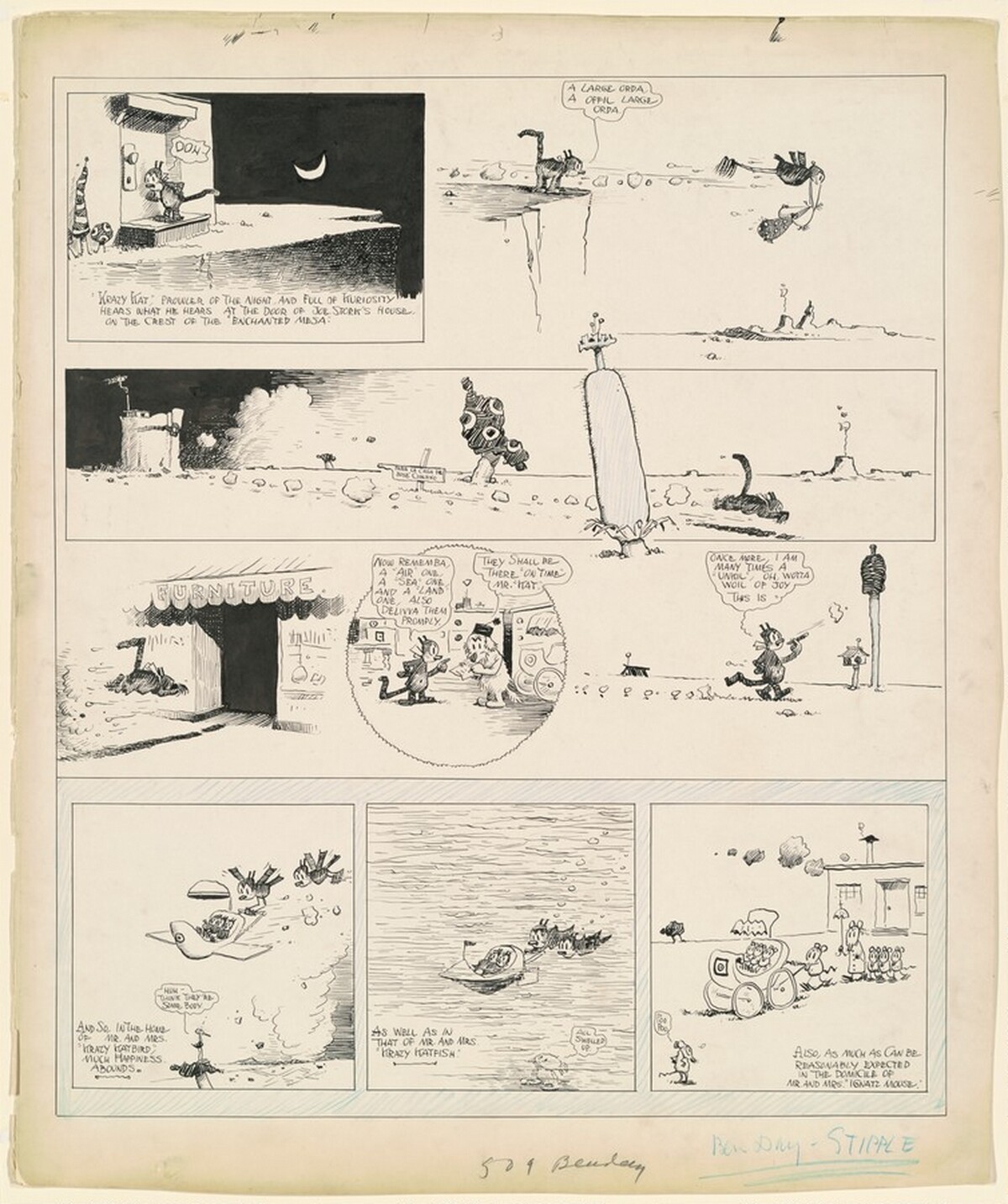 A "Air" One, A "Sea" One, and a "Land" One by George Herriman