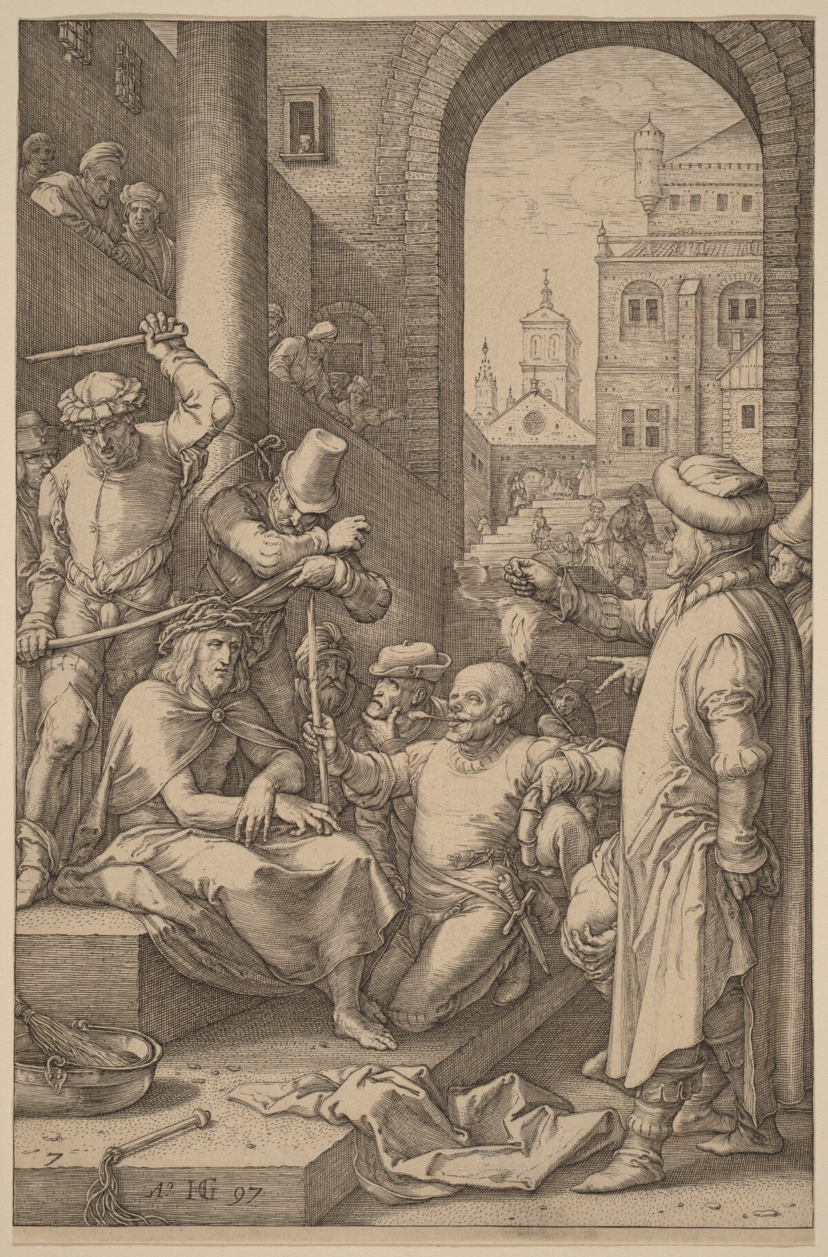 Christ Crowned with Thorns by Hendrik Goltzius