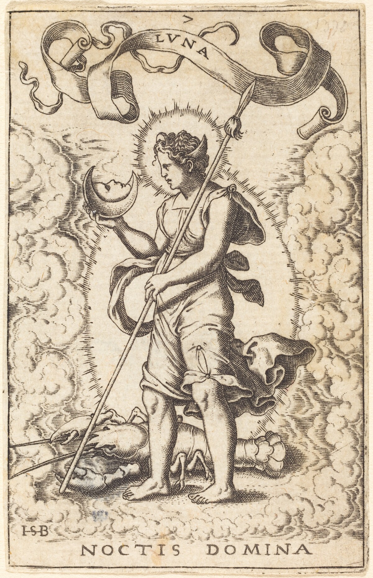 Moon by Theodor de Bry, after Sebald Beham
