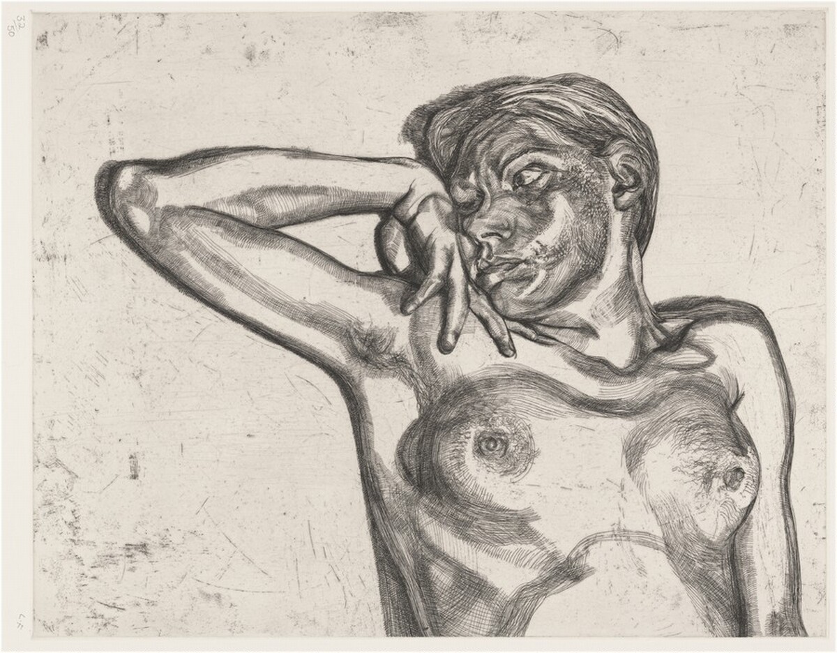 Head and Shoulders of a Girl by Lucian Freud