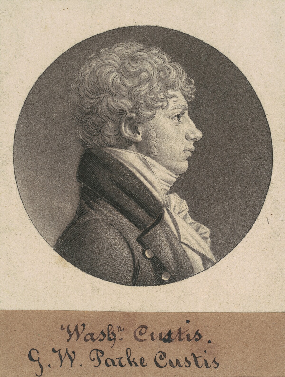 George Washington Parke Custis by Charles B. J. Févret de Saint-Mémin