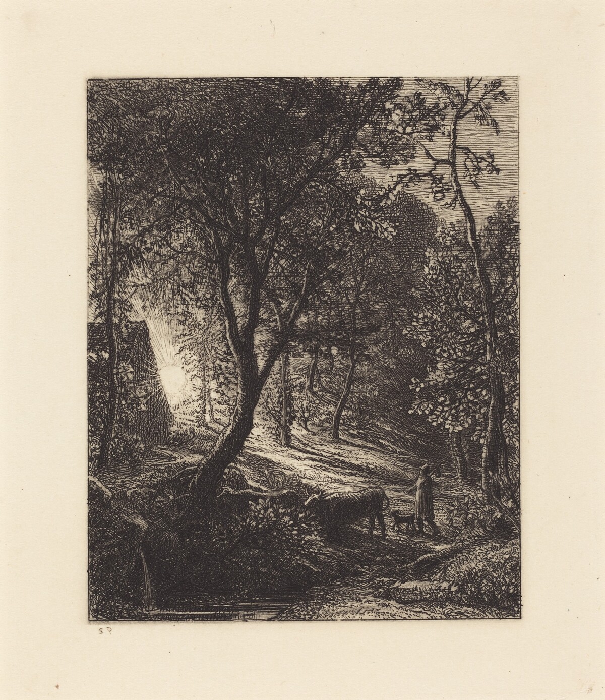 The Herdsman's Cottage by Samuel Palmer