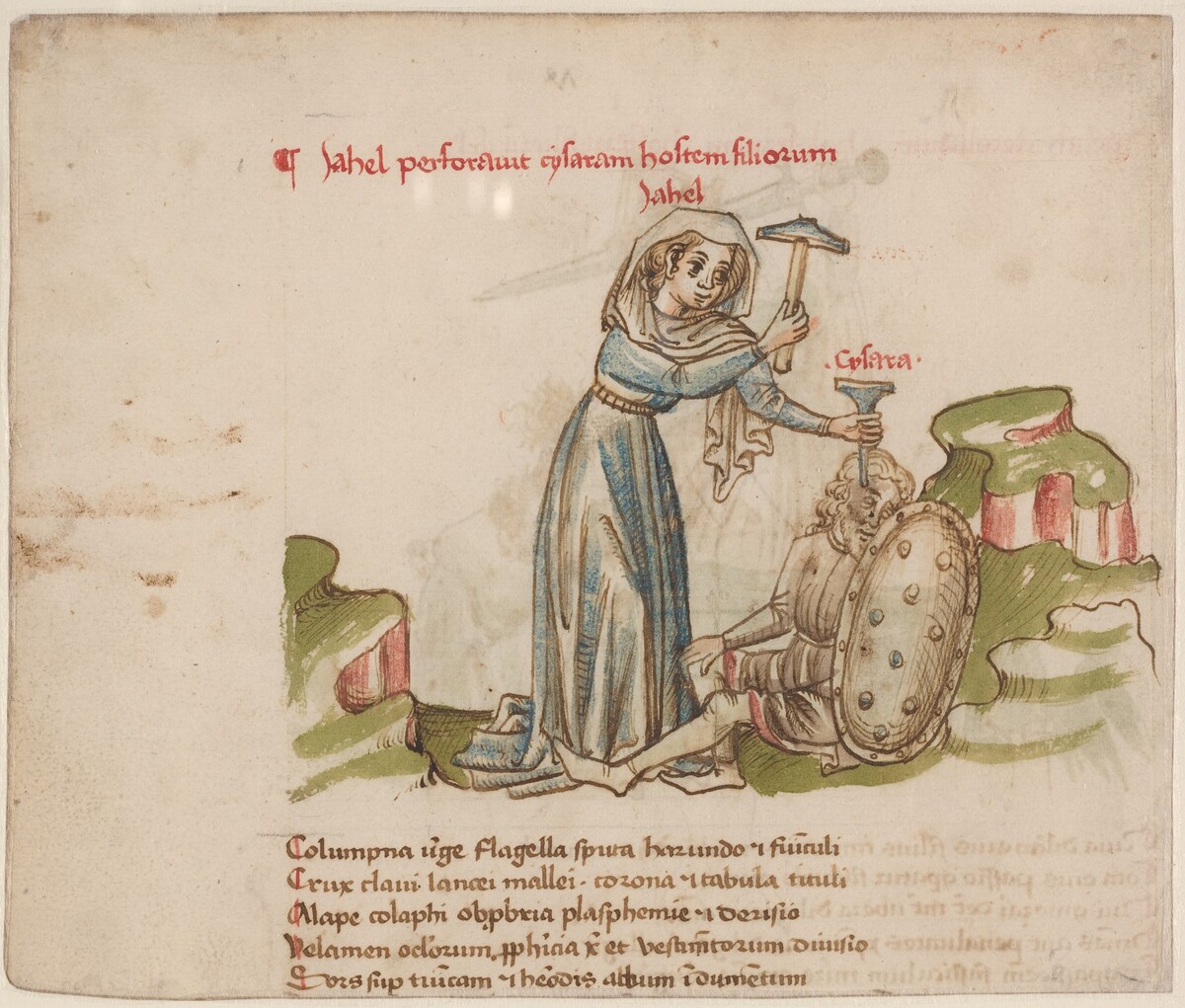 Jael Killing Sisera by Austrian 15th Century