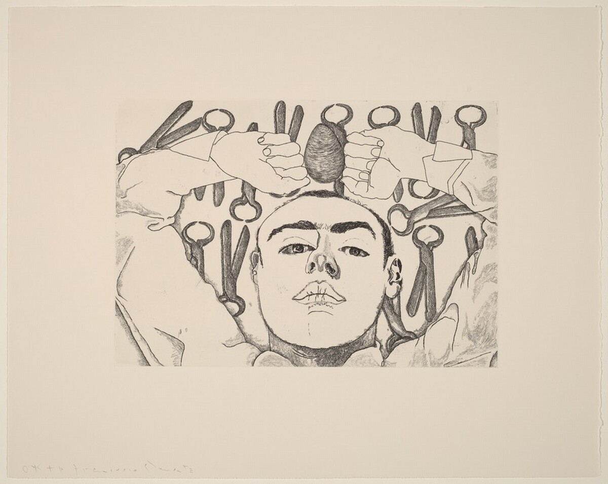 Self-Portrait #3 (Pincers) by Francesco Clemente