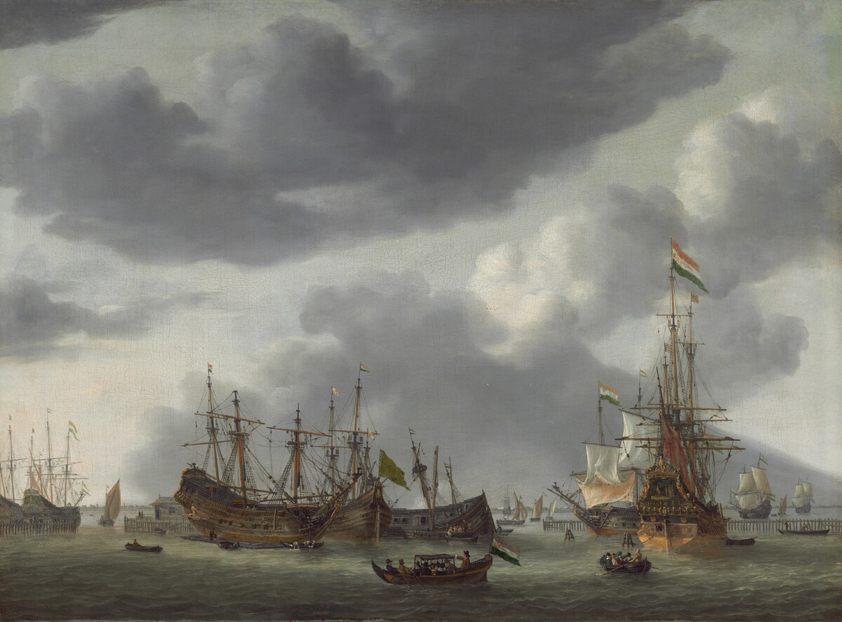Amsterdam Harbor Scene by Reinier Nooms, called Zeeman