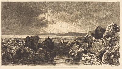Les Roches noires près Trouville (Marèe Basse)