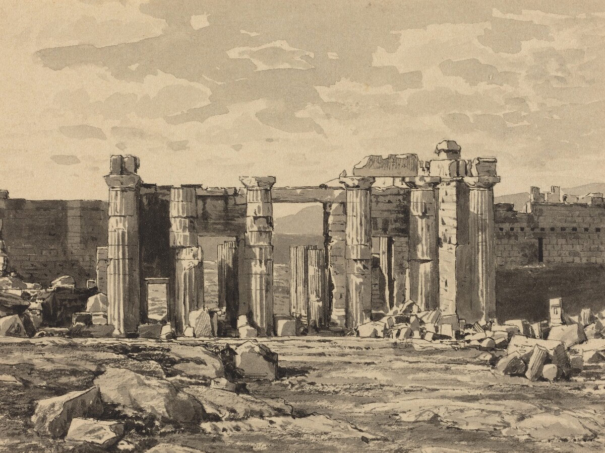 The Propylaeum from the East by Themistocles von Eckenbrecher