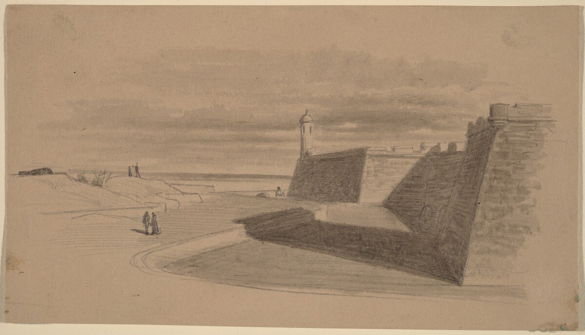 Moat at Fort Marion, Florida by James Wells Champney
