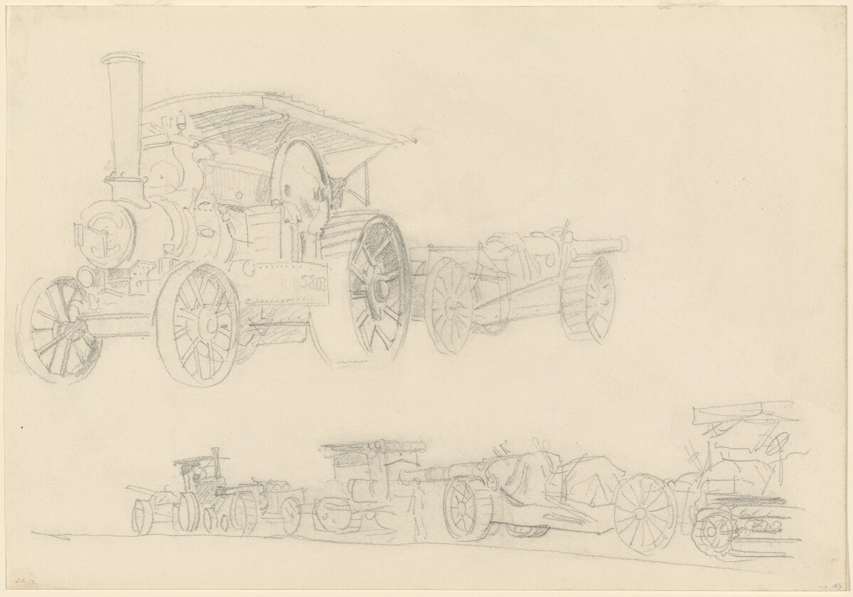 Gun Carriages, France by John Singer Sargent