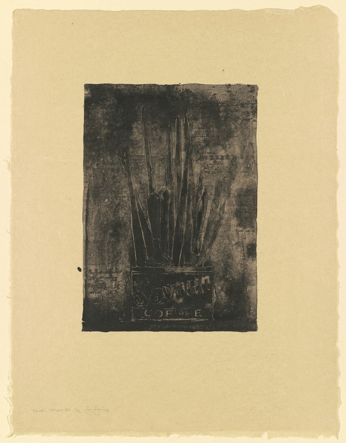 Savarin 1 (Cookie) [trial proof] by Jasper Johns
