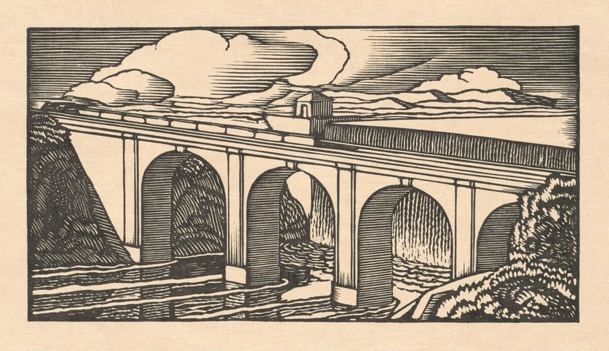 Concrete Bridge by J. J. Lankes, after Rockwell Kent
