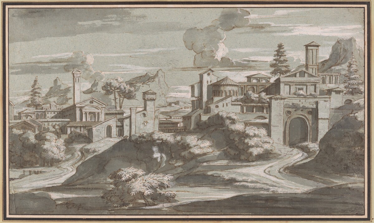 Imaginary Classical Landscape by Louis Chéron